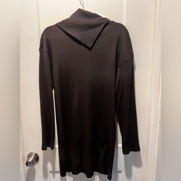 NWT Zara Sweater Dress with asymmetrical collar. Size M - Picture 2 of 6